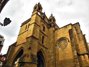 Low angle view of clock tower