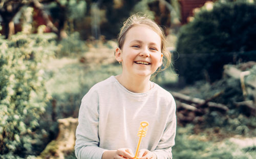 Portrait of smiling girl