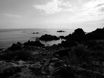 Scenic view of sea against sky