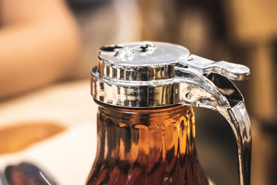 Close-up of drink on table