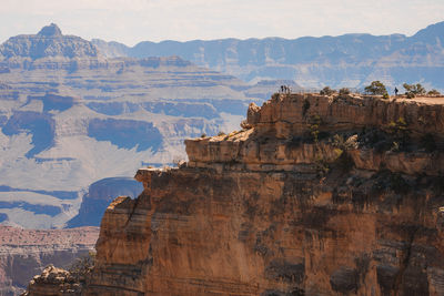 Rock formations on mountain