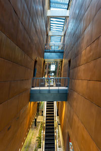 Low angle view of staircase in building