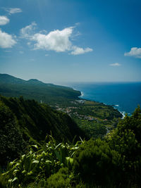 Scenic view of sea against sky