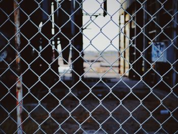 Close-up of chainlink fence