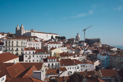 Aerial view of buildings in city