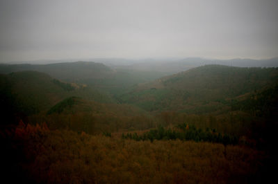 Scenic view of mountains