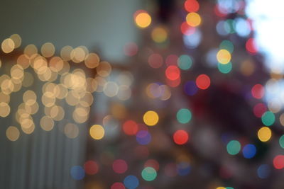 Christmas lights out of focus 