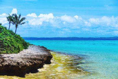 Scenic view of sea against sky