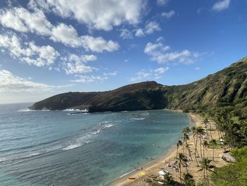 Scenic view of sea against sky