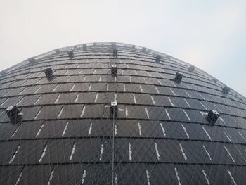 Low angle view of building against clear sky