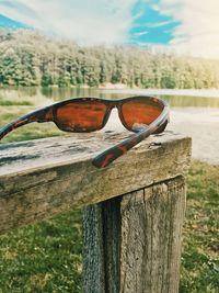 Sunglasses at the beach