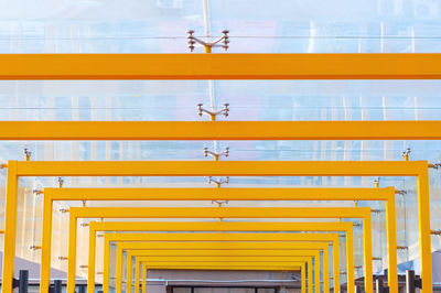 Low angle view of yellow building