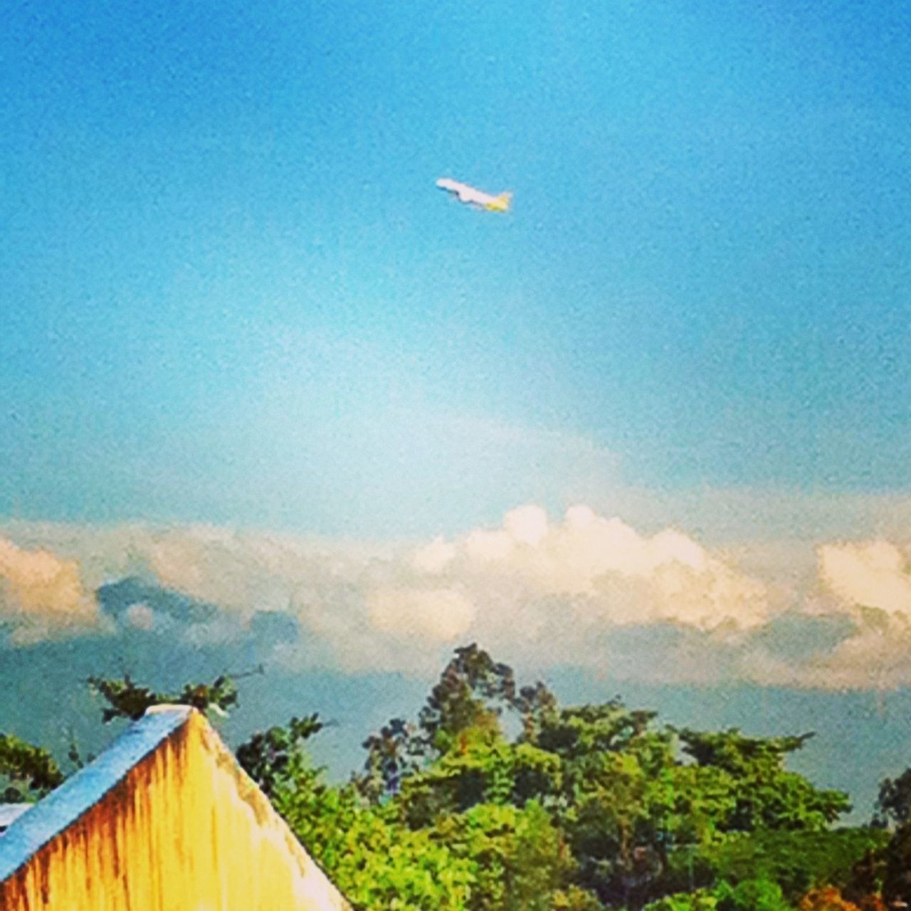 flying, airplane, mid-air, transportation, air vehicle, mode of transport, sky, blue, aircraft wing, scenics, travel, low angle view, journey, landscape, mountain, nature, cloud - sky, part of, bird, beauty in nature