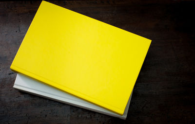 Close-up of yellow paper