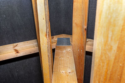 Barbed tile connecting the roof structure covered with a membrane on a single-family house. 