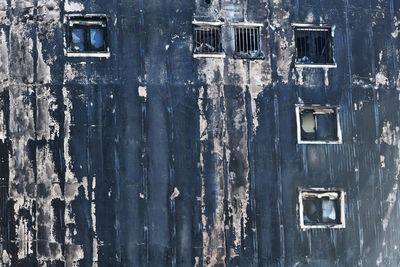 Close-up of old wooden door