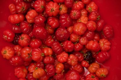 Full frame shot of strawberries