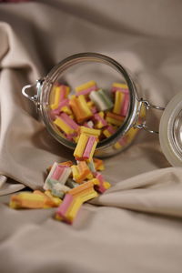 Close-up of multi colored candies