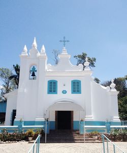 Built structure against clear blue sky