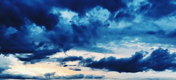 Low angle view of clouds in sky