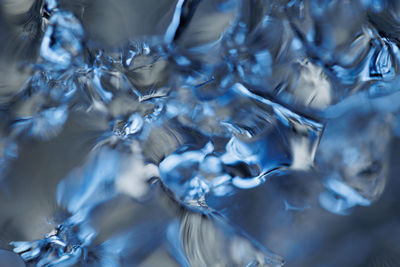 Close-up of blue ice