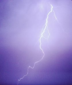 Aerial view of lightning in sky