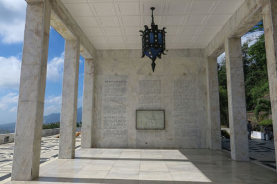 Corridor in building