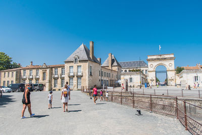 Gate of the arsenal of rochefort in france