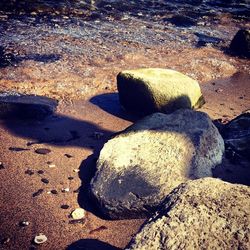 Rocks on beach