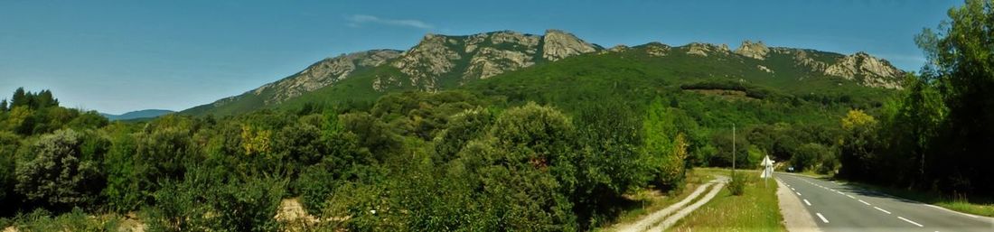 Road passing through mountains