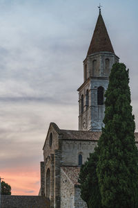 Low angle view of historic building against sky