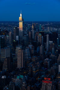 High angle view of cityscape