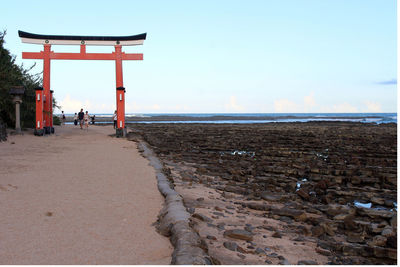 View of beach against sky