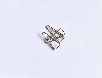 High angle view of electric lamp against white background