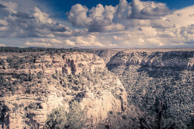 Aerial view of landscape against sky