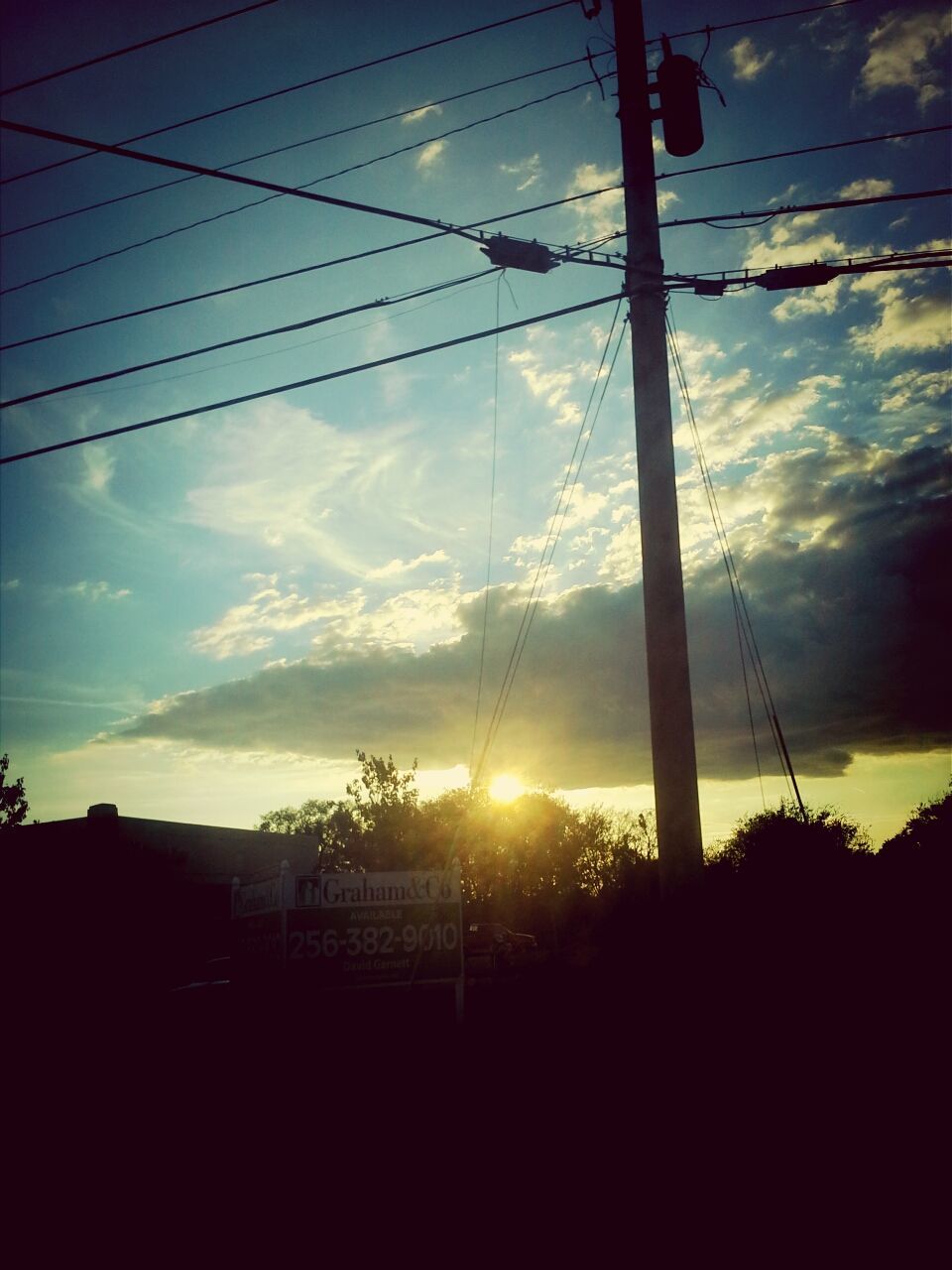 silhouette, sunset, sky, power line, electricity pylon, electricity, sun, cloud - sky, power supply, scenics, cable, beauty in nature, low angle view, tranquility, tree, tranquil scene, cloud, nature, dark, sunlight