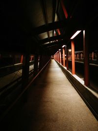Empty road leading to tunnel
