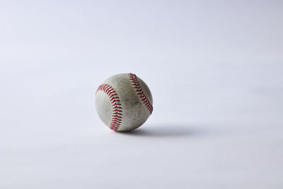 Close-up of ball against white background