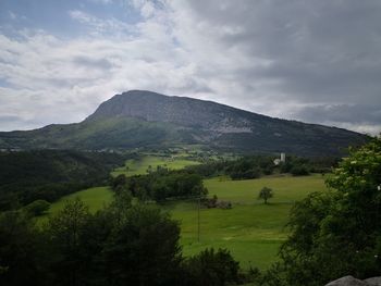 Scenic view of landscape against sky