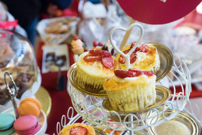 Close-up of cupcakes