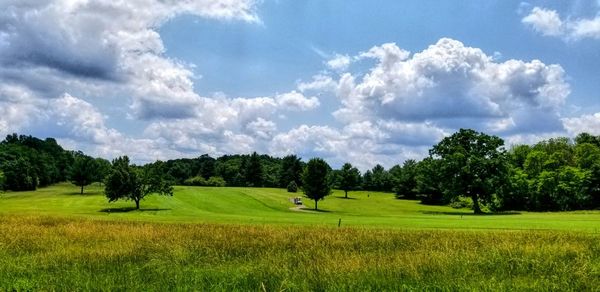 Panoramic view of landscape against sky