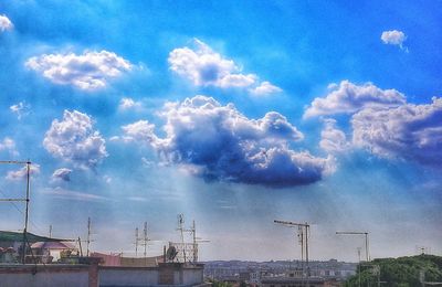 Panoramic view of cloudscape against cloudy sky