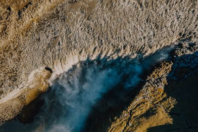 Aerial view of rocky mountains