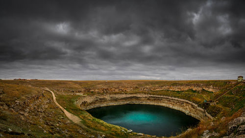 Scenic view of river against sky