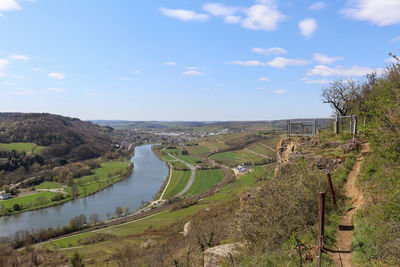 Scenic view of the mosel near luxemburg