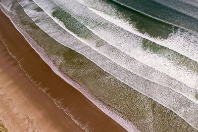 High angle view of paper on table