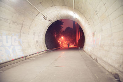 Illuminated tunnel