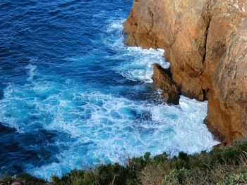 Rocks in sea