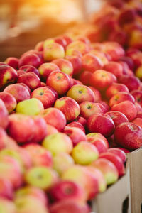 Fresh apples at farmers' market