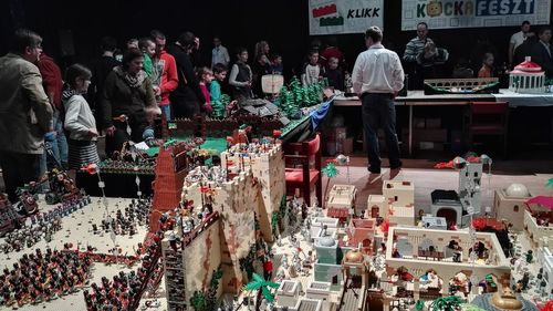 View of market stall